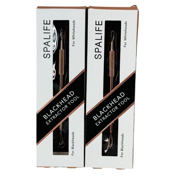 SpaLife Blackhead Extractor Tool Stainless Steel 2-Pack Blackheads & Whiteheads - Picture 1 of 4